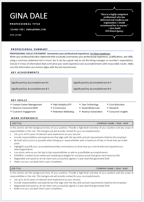 resume services reno nv