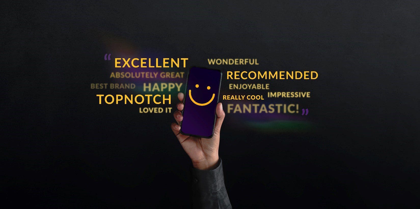 A person holding up a phone displaying the words "How to write a resume.