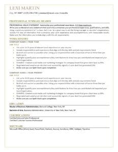 Graceland Resume Template - Easy Resume Templates