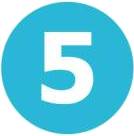 The number 5 in a blue circle.