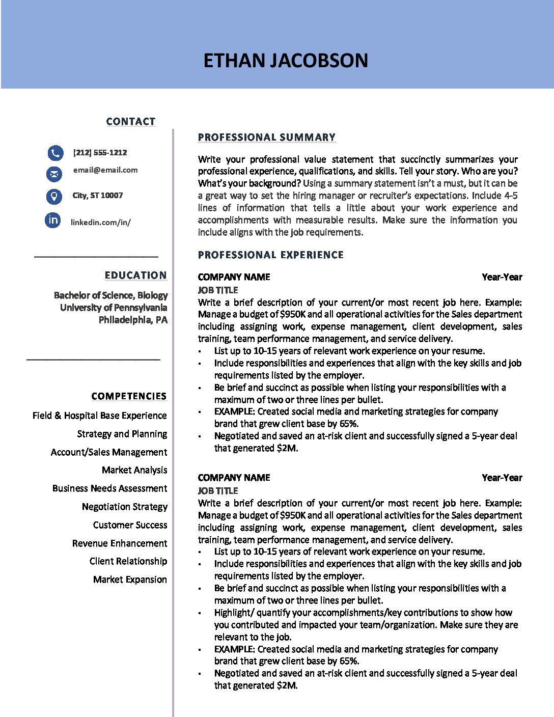 Beaumont Resume Template