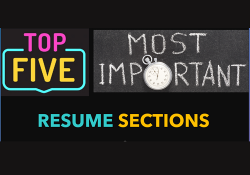 5 Most Important Sections of a Resume